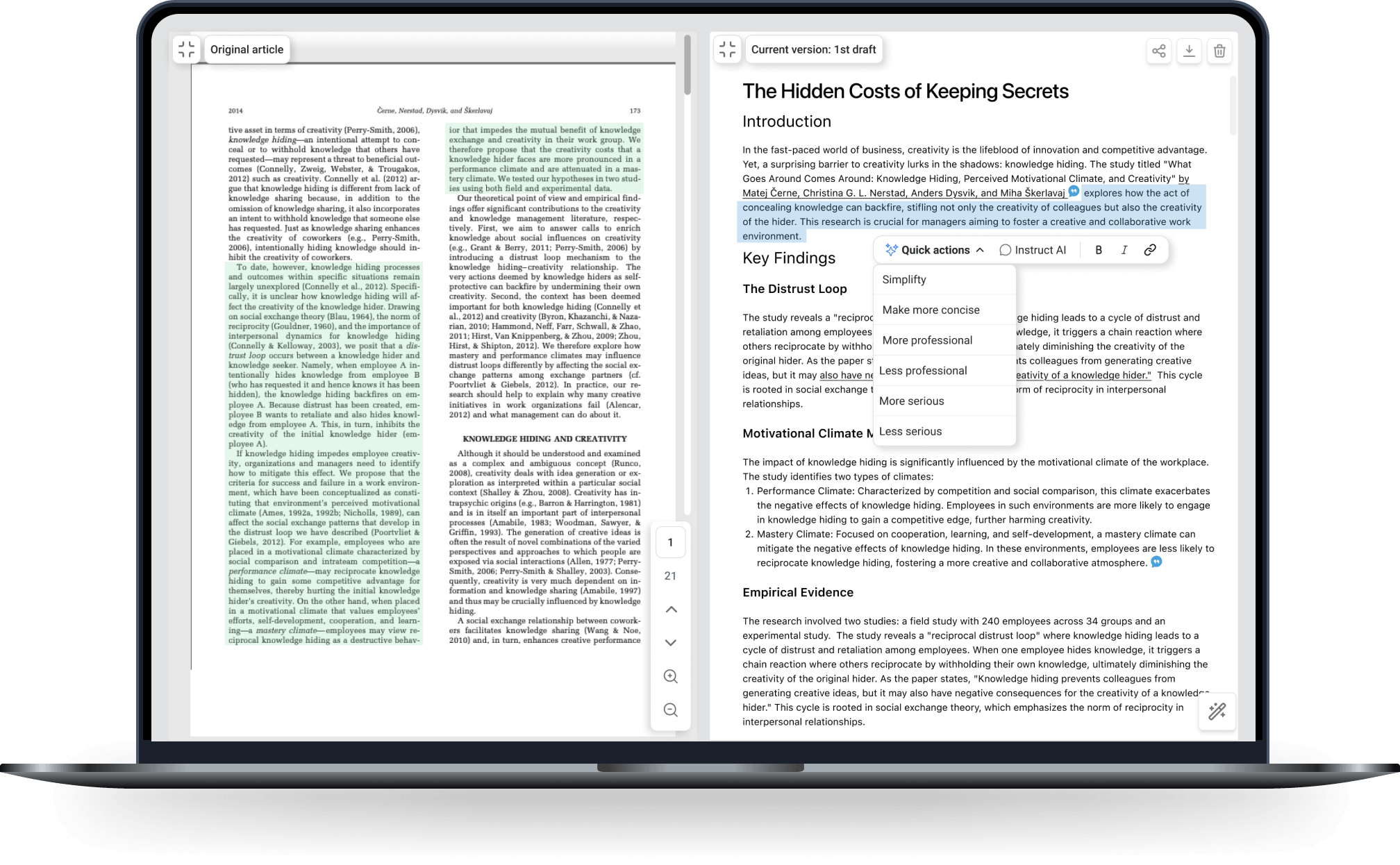 Summaries Generation Tool
